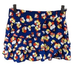 Tommy Girl Floral Tiered Ruffled Mini Skirt Sz XS